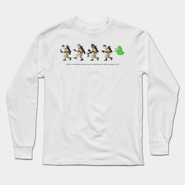 Who you gonna call - Ghostbusters Long Sleeve T-Shirt by MGulin